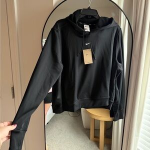 Nike Women's Black Cropped Hoodie Pullover